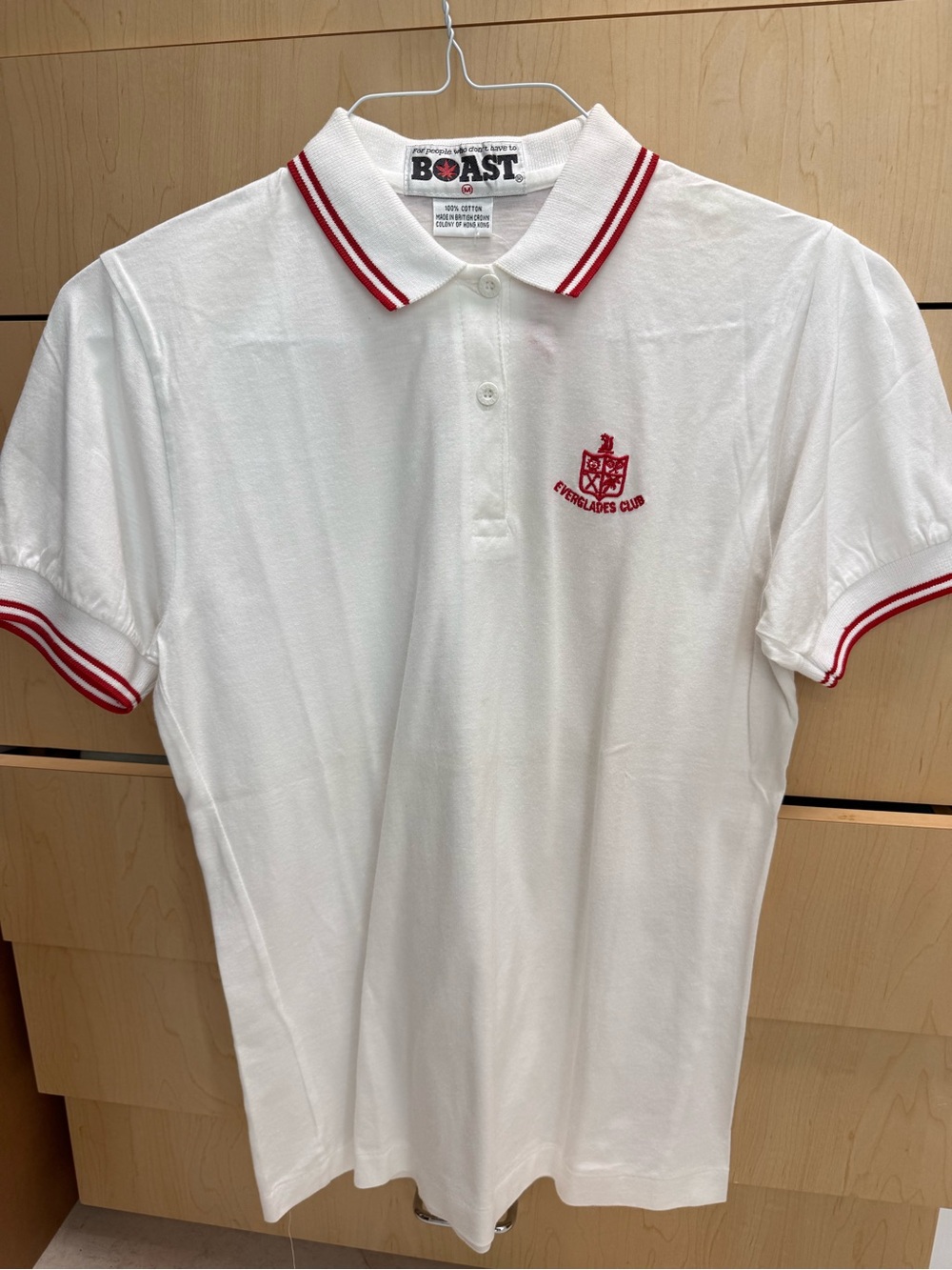 RARE Everglades Club Classic VTG Polo BOAST, Private Palm Beach Club M